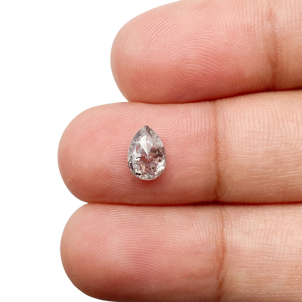 0.74ct | Rustic  Pear Shape Brilliant Cut Diamond - Modern Rustic Diamond