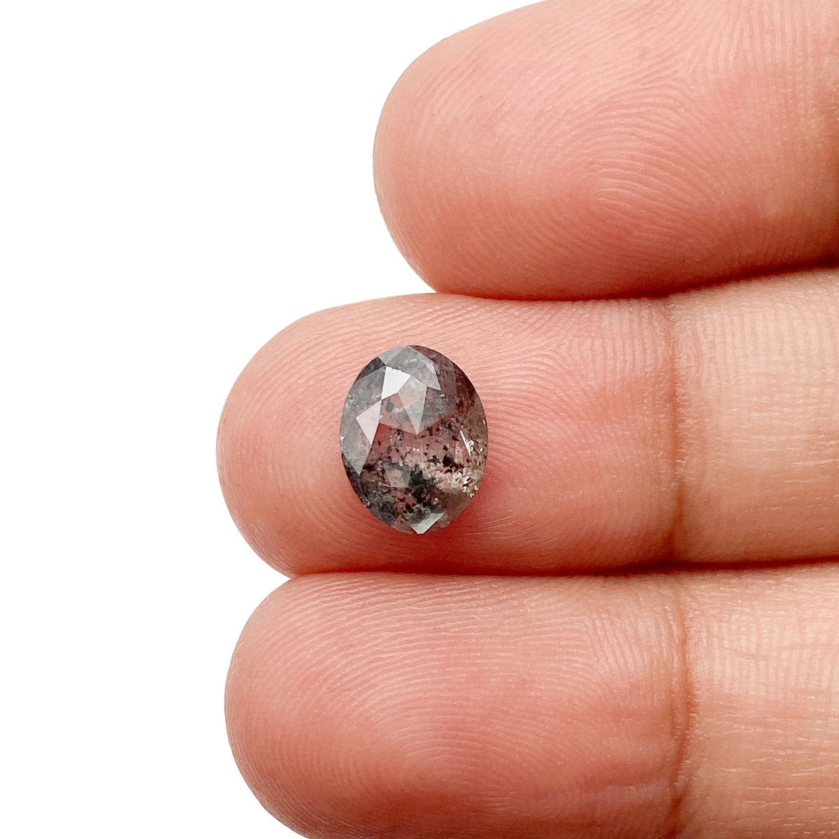 1.52ct | Rustic Oval Shape Rose Cut Diamond - Modern Rustic Diamond