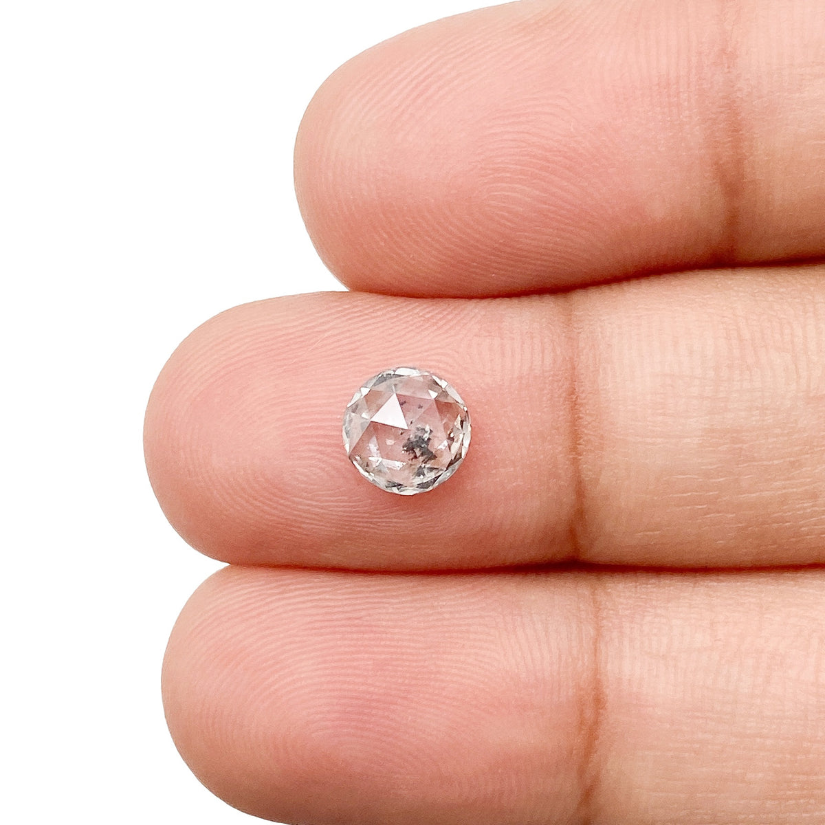 0.71ct | Rustic Round Shape Rose Cut Diamond - Modern Rustic Diamond