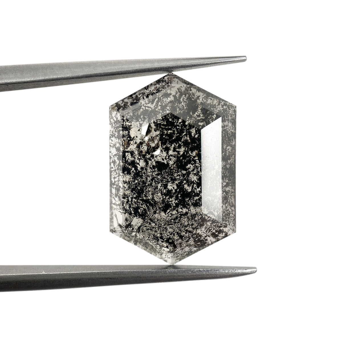 3.15ct | Rustic Hexagon Shape Rose Cut Diamond - Modern Rustic Diamond