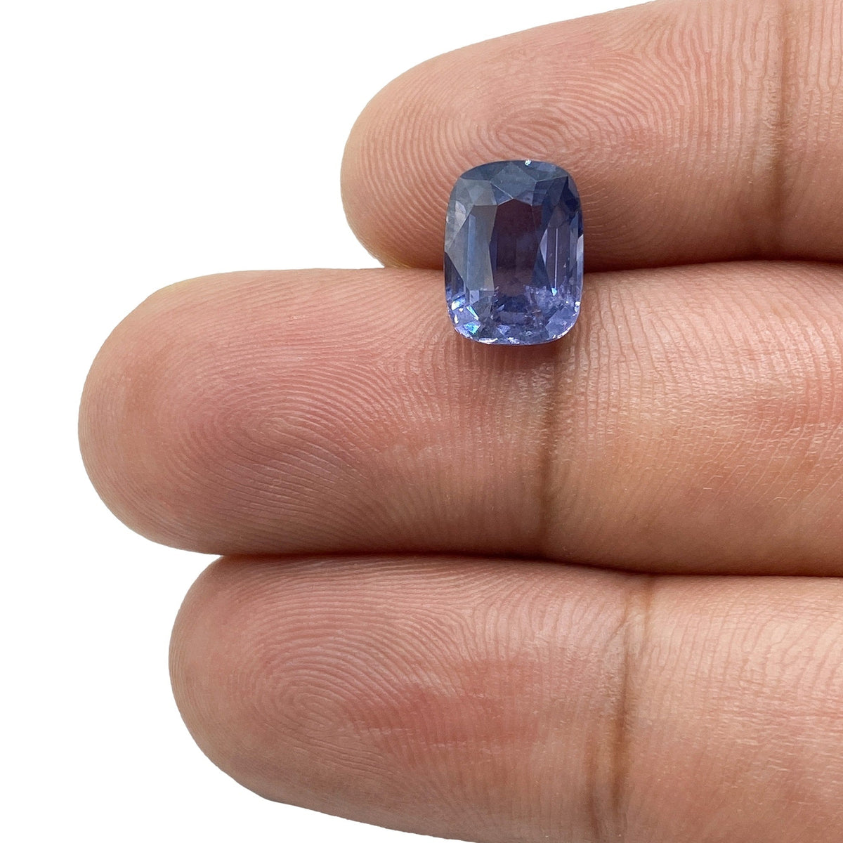 3.07ct | Brilliant Cut Cushion Shape Blue Spinel-Modern Rustic Diamond