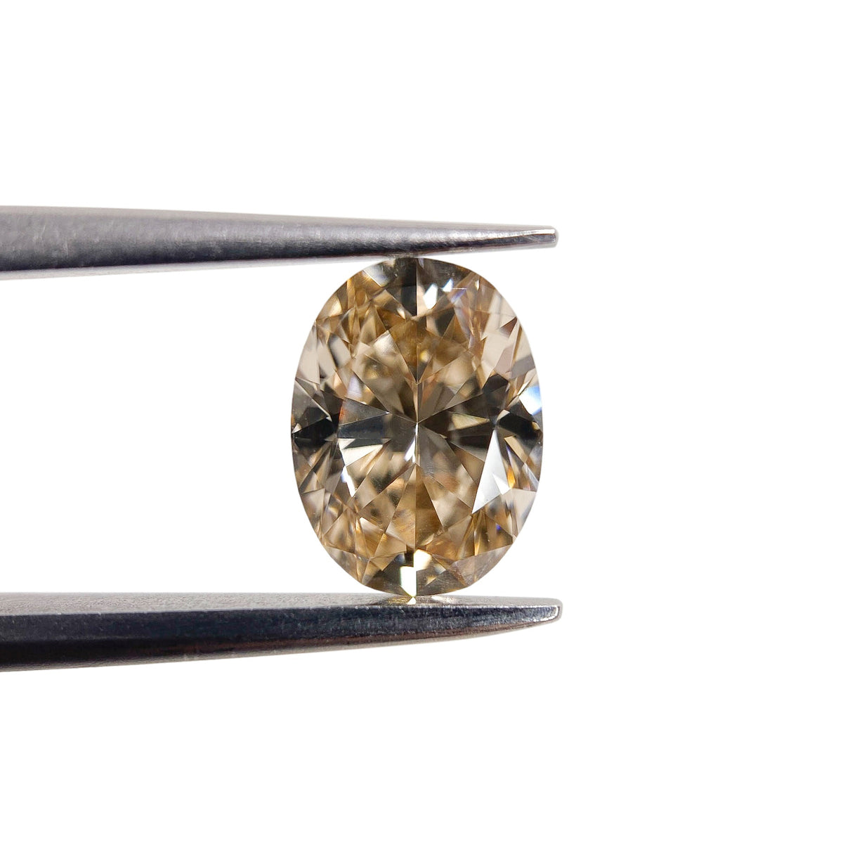 1.01ct | Champagne VVS Oval Shape Brilliant Cut Diamond - Modern Rustic Diamond