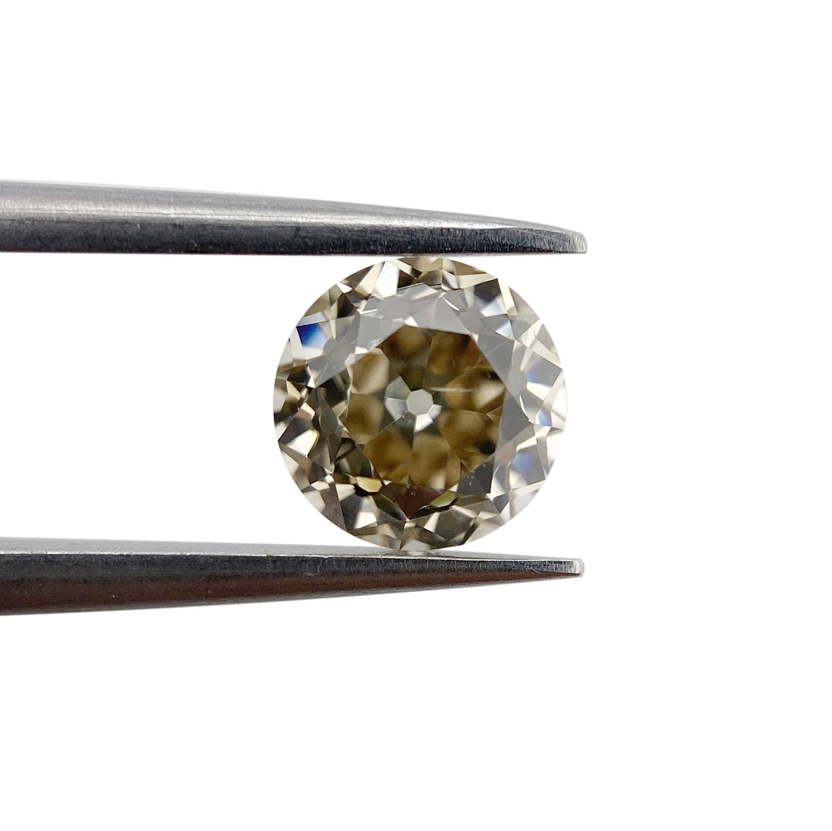 1.03ct | Champagne VS Round Shape Old European Cut Diamond - Modern Rustic Diamond