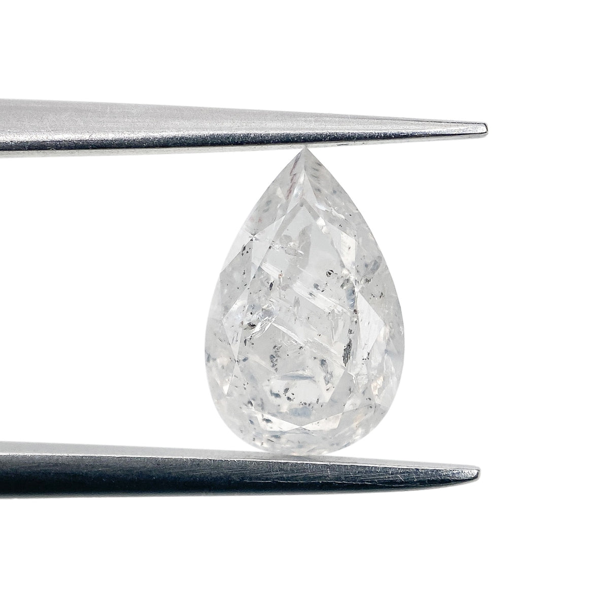 1.51ct | Rustic Pear Shape Brilliant Cut Diamond - Modern Rustic Diamond