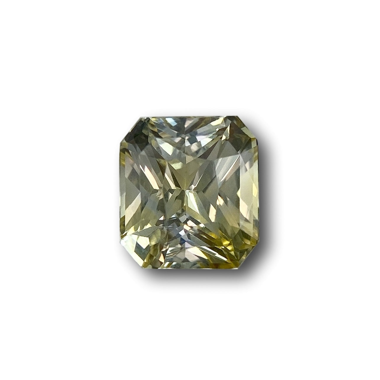 3.10ct | Radiant Cut Yellow Sapphire (GIA)-Modern Rustic Diamond