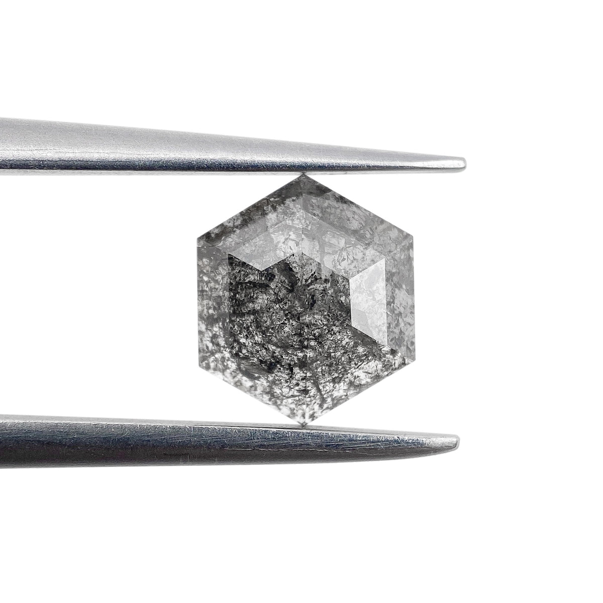 0.90ct | Rustic  Hexagon Shape Rose Cut Diamond - Modern Rustic Diamond