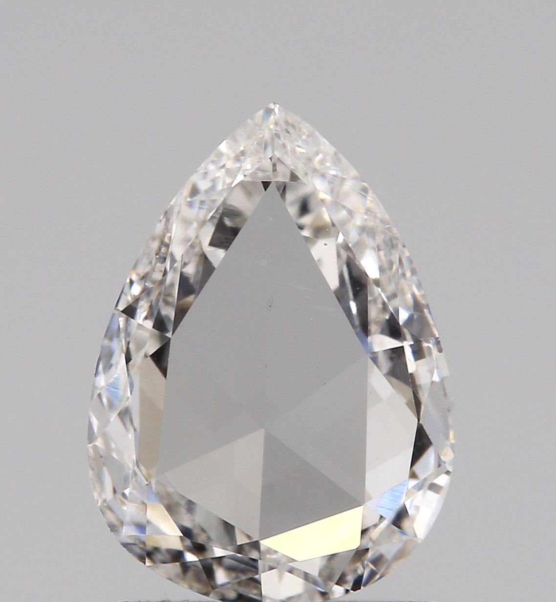 0.67ct | E/VS1 Pear Shape Rose Cut Diamond (GIA) - Modern Rustic Diamond
