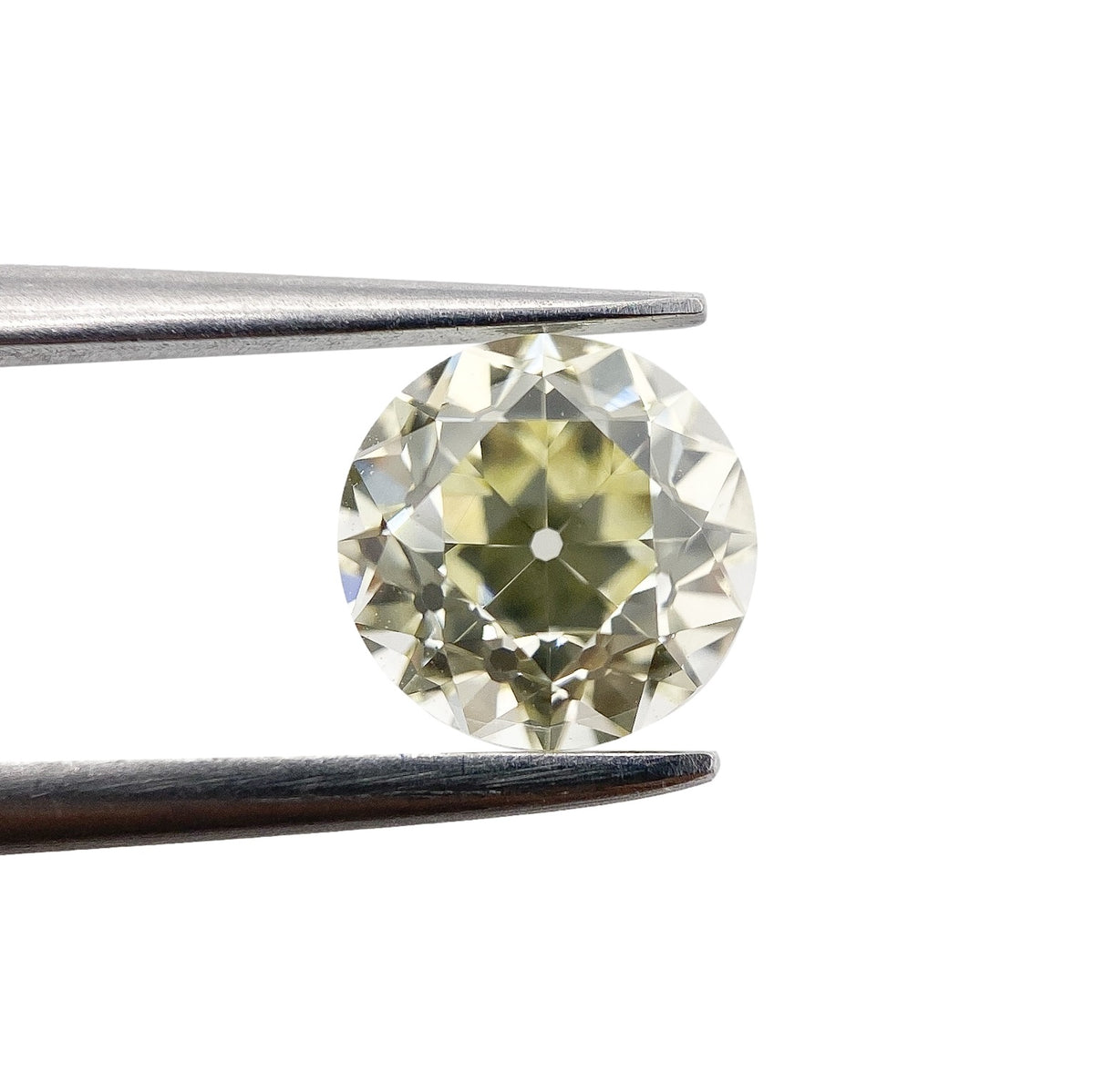 1.10ct | Yellow VVS Round Shape Old European Cut Diamond - Modern Rustic Diamond