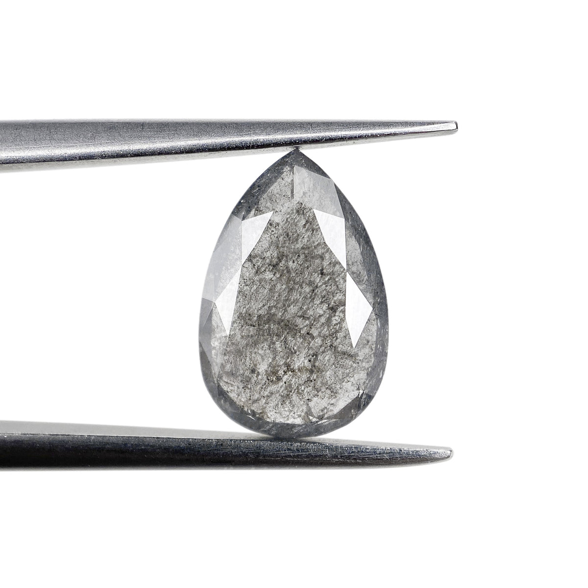 1.34ct | Rustic Pear Shape Rose Cut Diamond - Modern Rustic Diamond