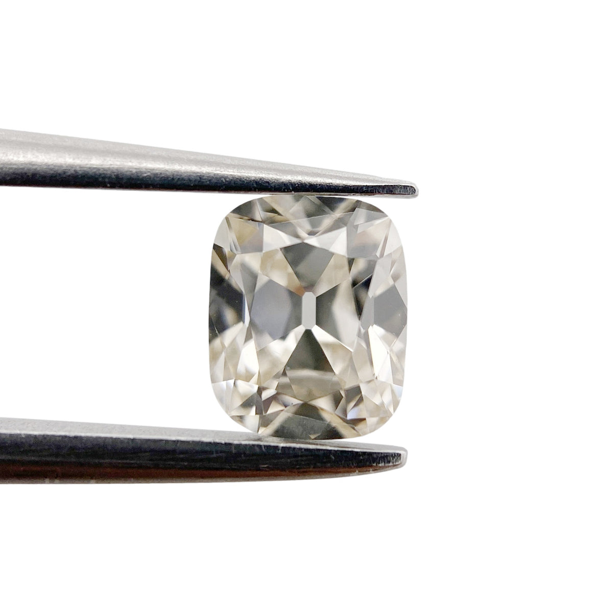 0.64ct | Light Brown VVS Cushion Shape Old Mine Cut Diamond - Modern Rustic Diamond
