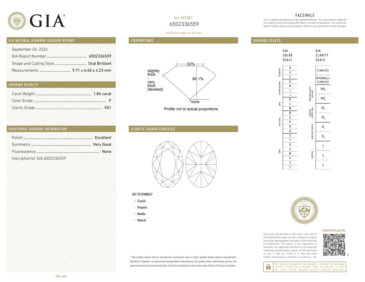 1.84ct | F/VS1 Oval Shape Brilliant Cut Diamond (GIA) - Modern Rustic Diamond