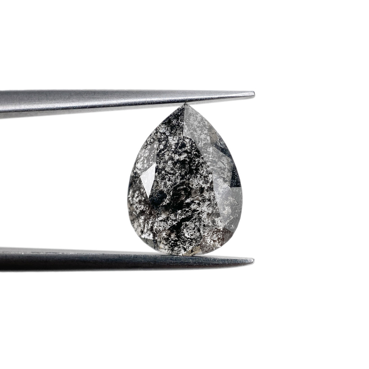 1.38ct | Rustic Pear Shape Rose Cut Diamond - Modern Rustic Diamond
