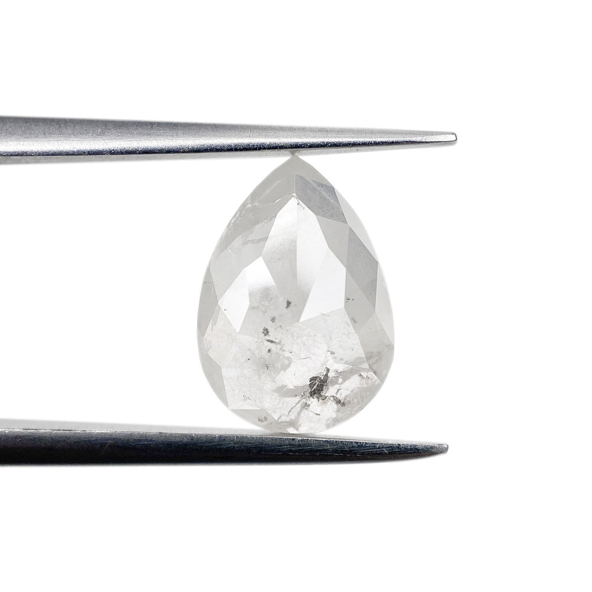 2.06ct | Rustic  Pear Shape Rose Cut Diamond - Modern Rustic Diamond