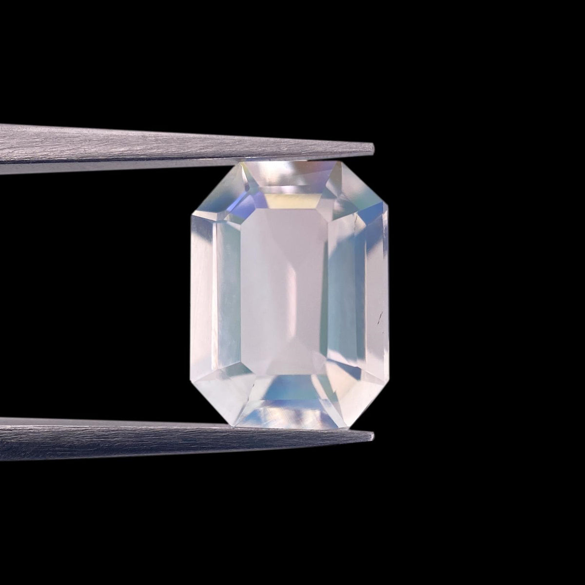 1.91ct |  Emerald Shape Step Cut Moonstone - Modern Rustic Diamond