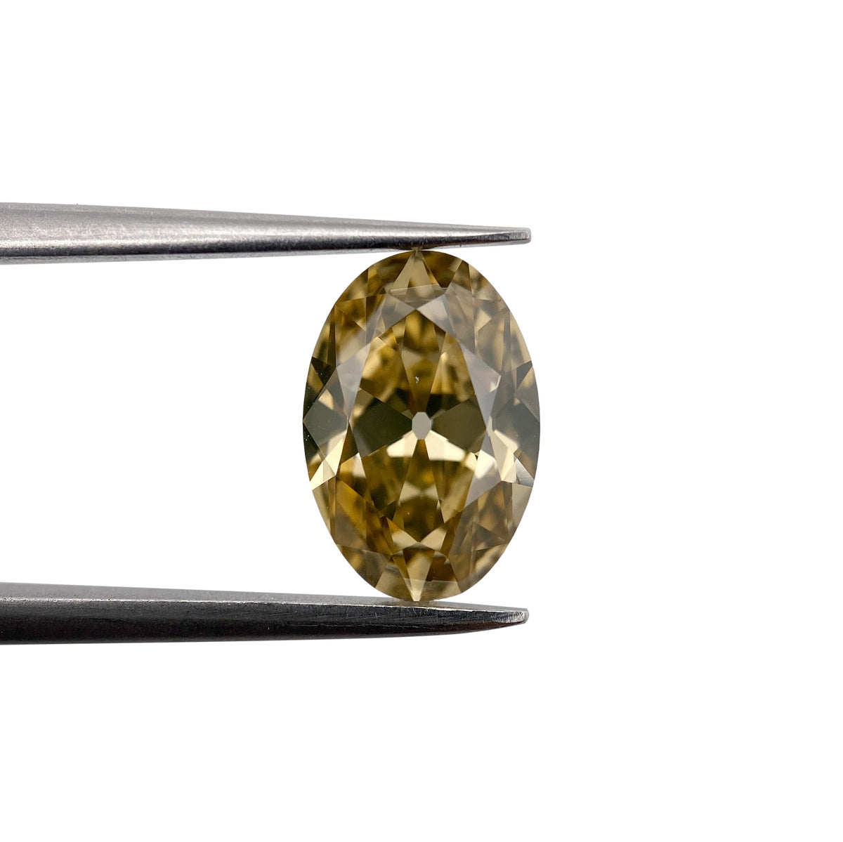 2.19ct | Cognac VVS Oval Shape Old Mine Cut Diamond - Modern Rustic Diamond