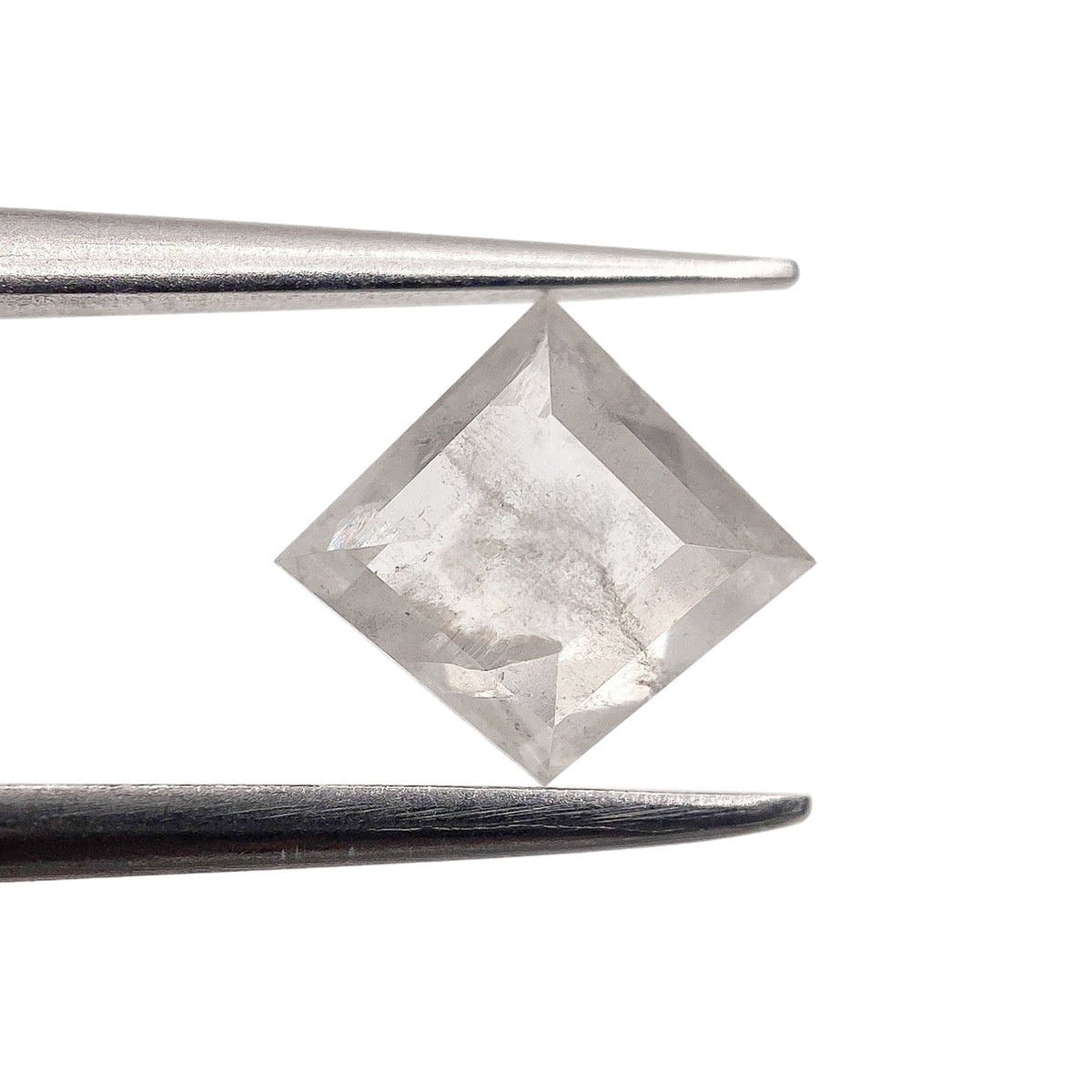 1.10ct | Salt &amp; Pepper Kite Shape Rose Cut Diamond - Modern Rustic Diamond
