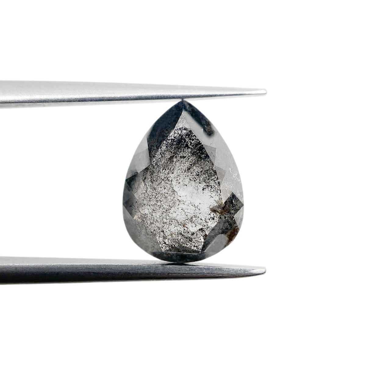 2.76ct | Rustic Pear Shape Rose Cut Diamond - Modern Rustic Diamond