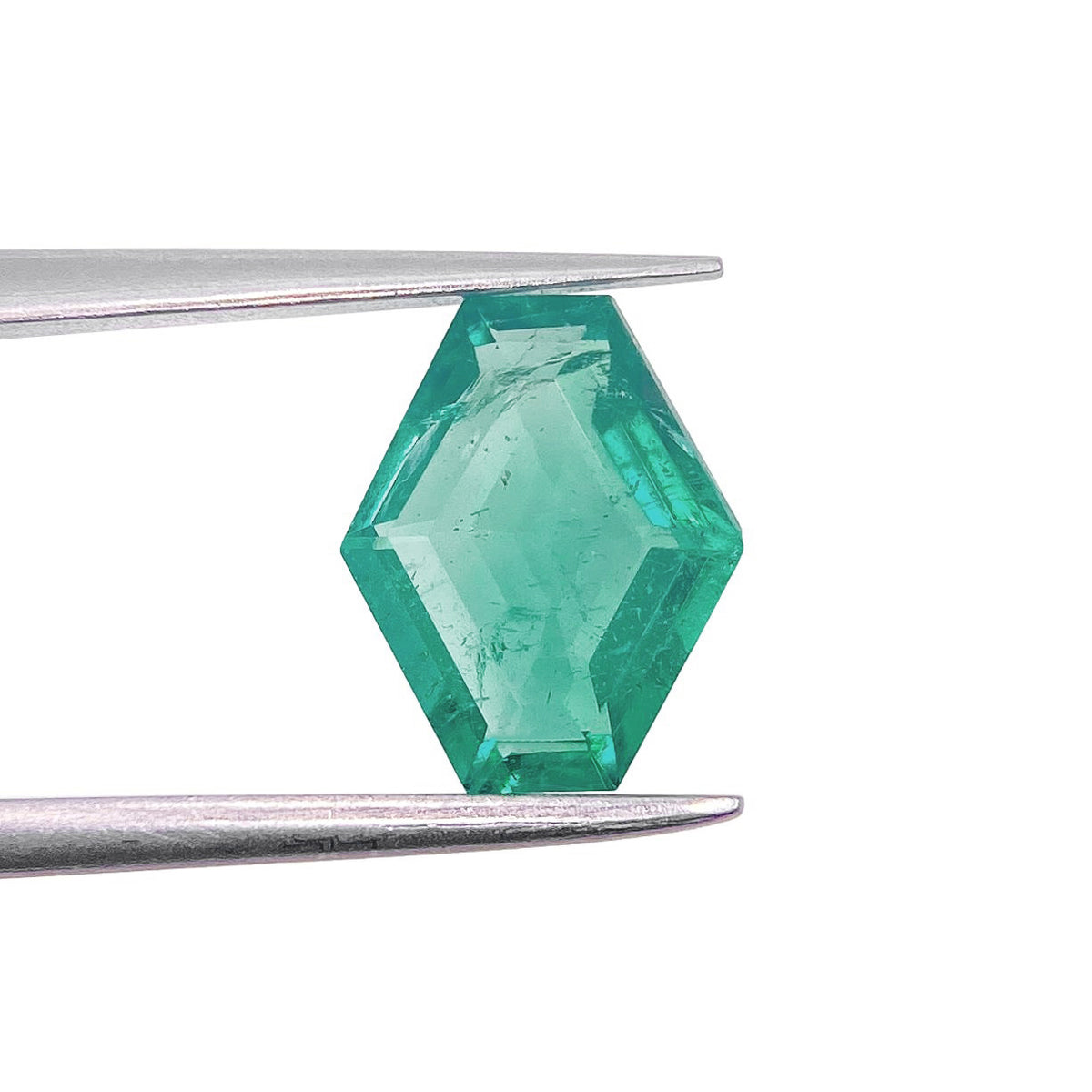 1.85ct | Green/ Hexagon Shape Step Cut Diamond - Modern Rustic Diamond