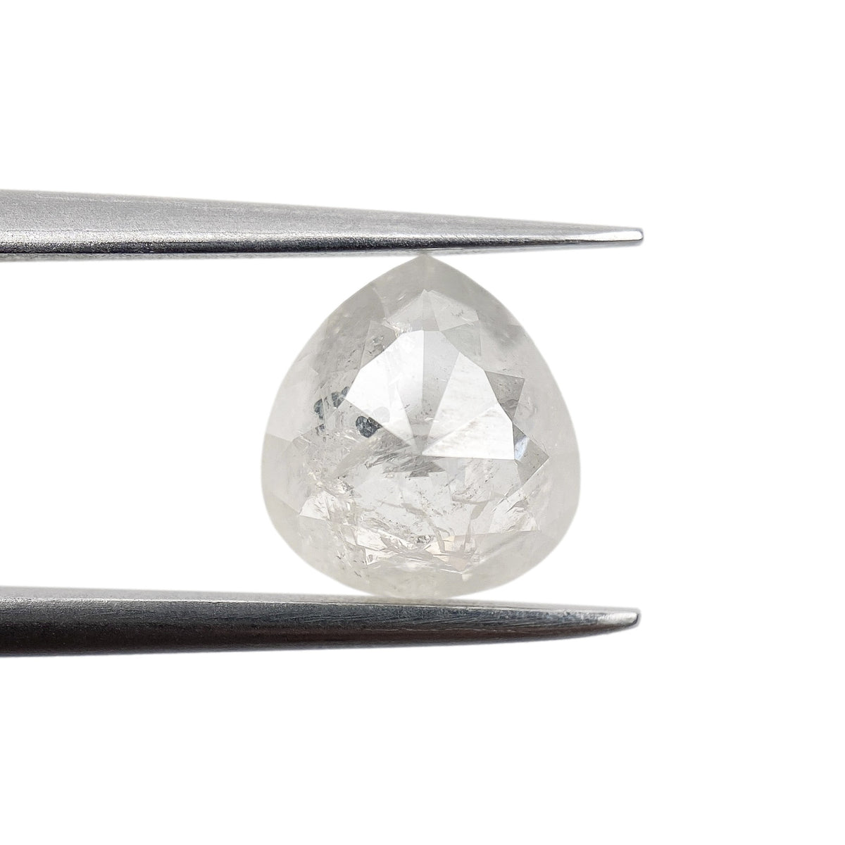 1.86ct | Rustic  Pear Shape Rose Cut Diamond - Modern Rustic Diamond