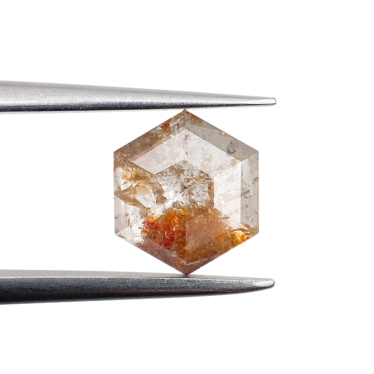 1.15ct | Rustic  Hexagon Shape Rose Cut Diamond - Modern Rustic Diamond