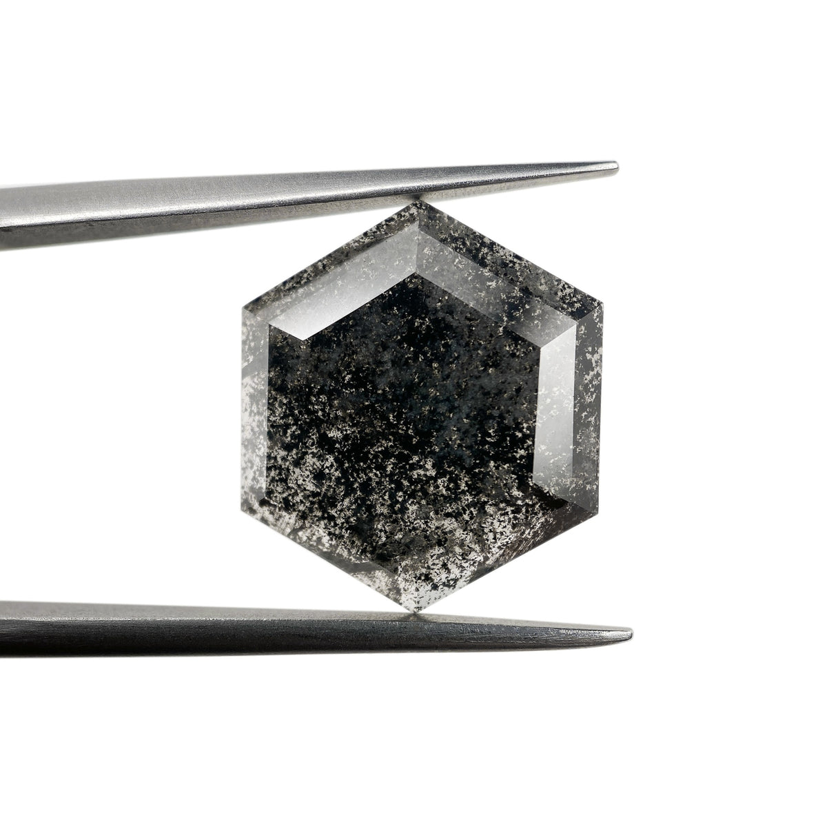 3.91ct | Rustic Hexagon Shape Rose Cut Diamond - Modern Rustic Diamond