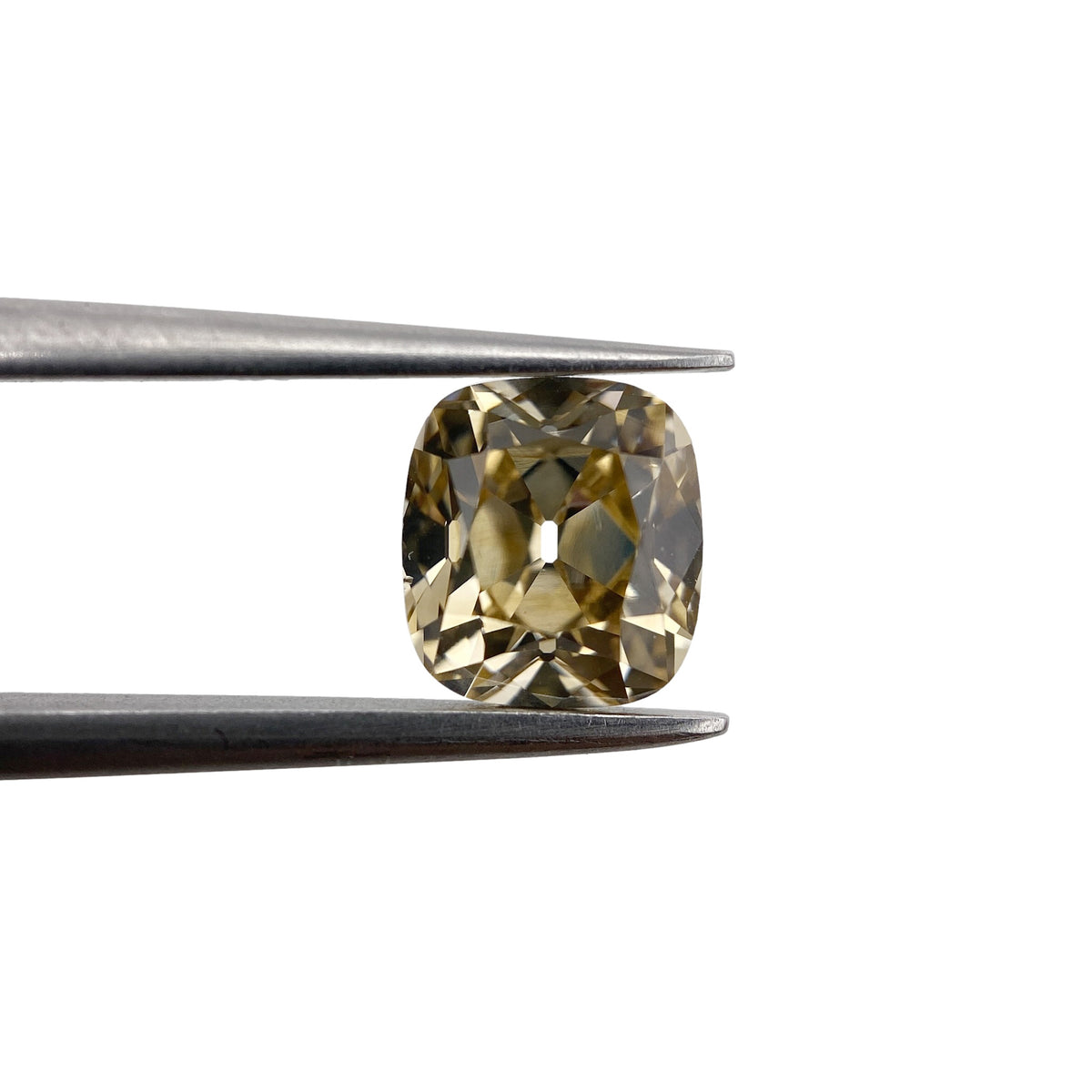 1.53ct | Champagne VVS Cushion Shape Old Mine Cut Diamond - Modern Rustic Diamond