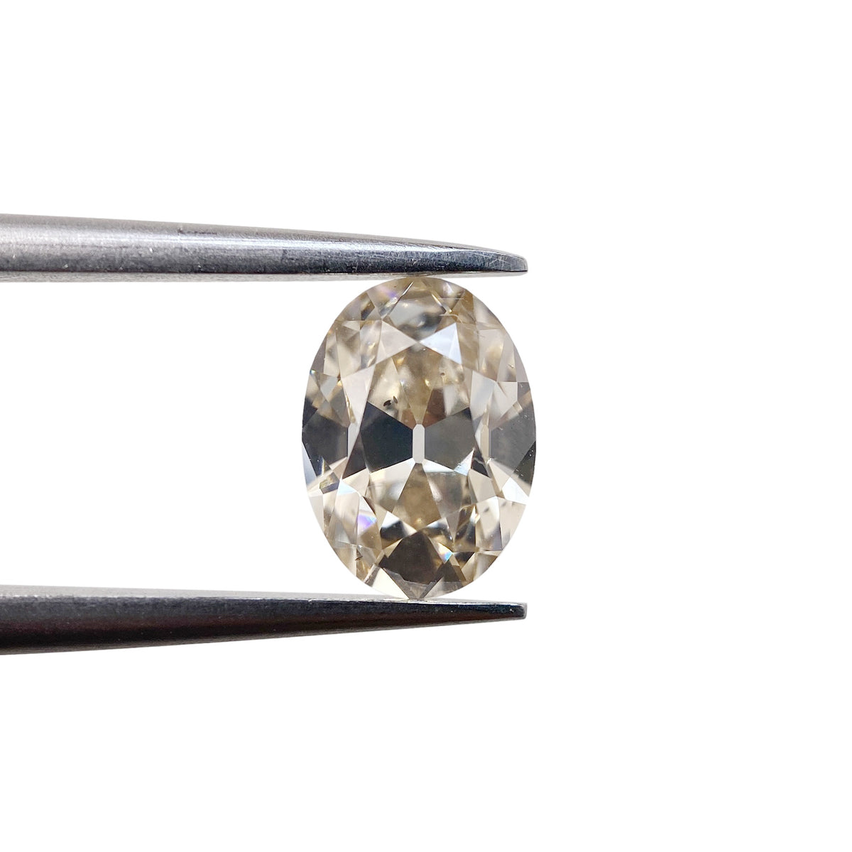 1.20ct | Champagne VS-SI Oval Shape Old Mine Cut Diamond - Modern Rustic Diamond