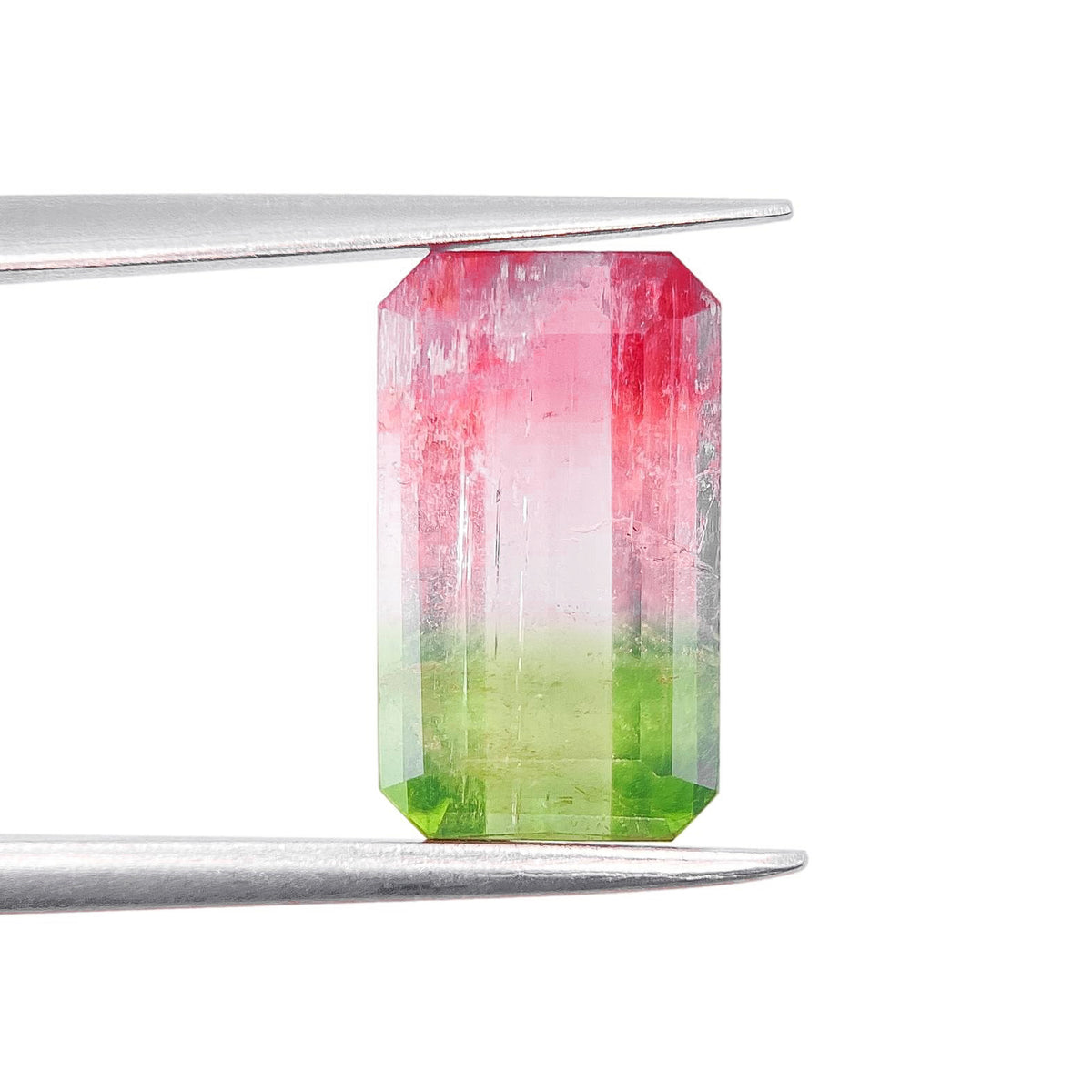 3.67ct |  Emerald Shape Step Cut Tourmaline - Modern Rustic Diamond