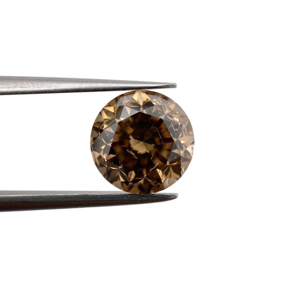 3.03ct | Cognac SI Round Shape Brilliant Cut Diamond - Modern Rustic Diamond