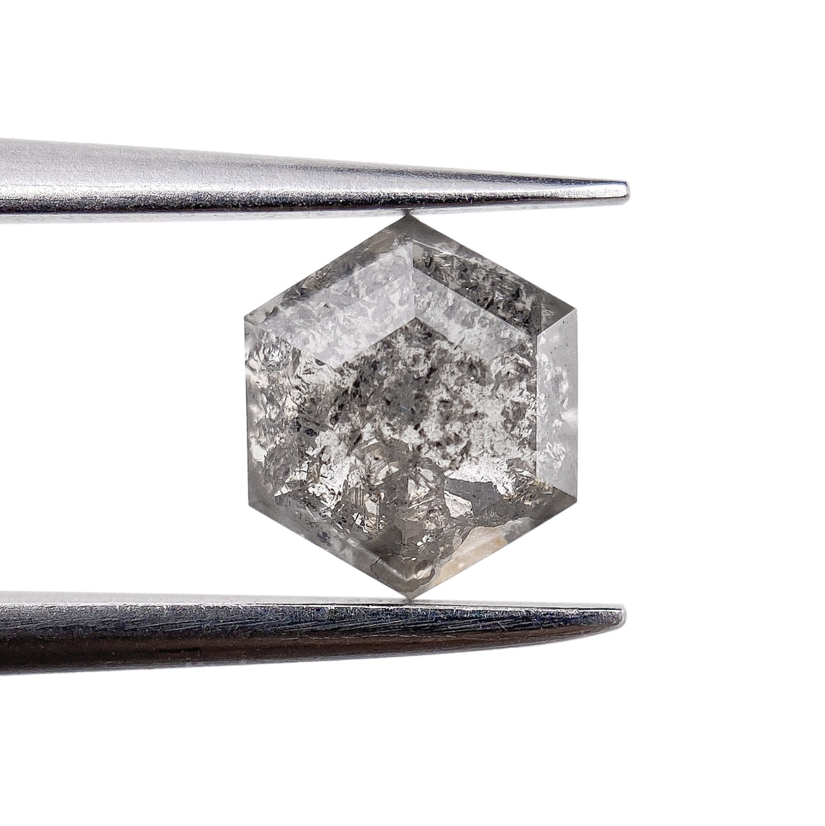 0.94ct | Rustic  Hexagon Shape Rose Cut Diamond - Modern Rustic Diamond