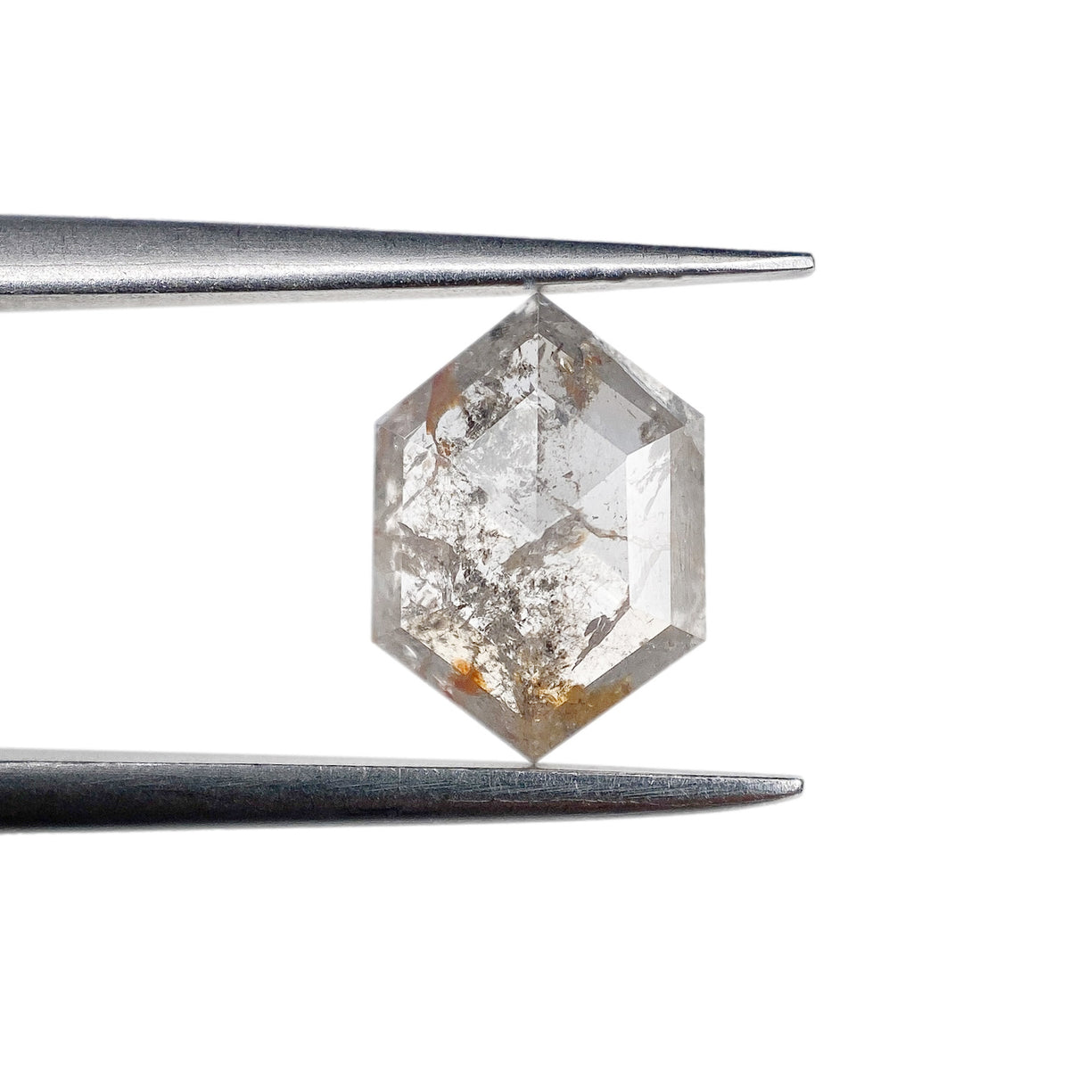 1.12ct | Rustic Hexagon Shape Rose Cut Diamond - Modern Rustic Diamond