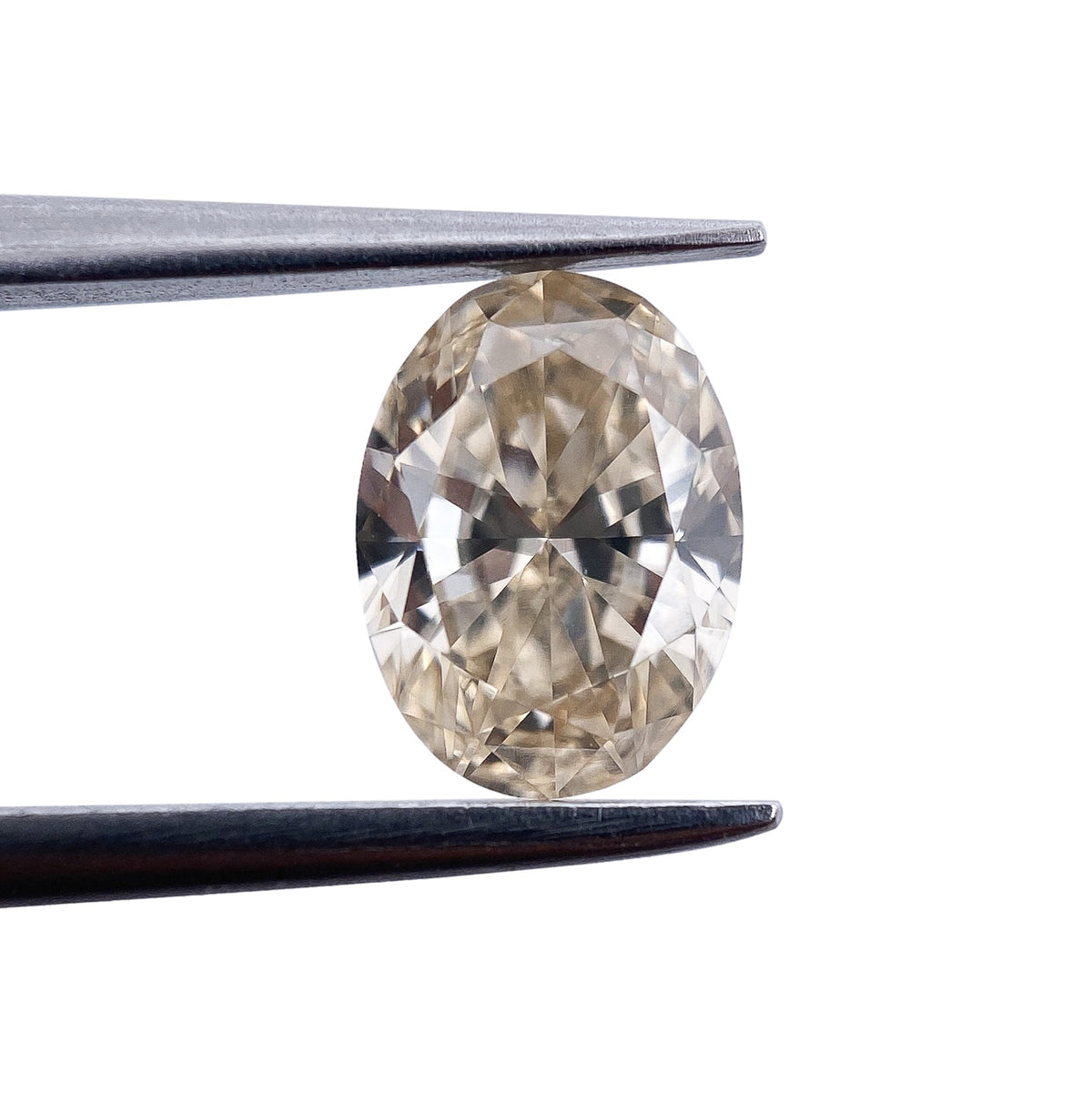 1.01ct | Champagne VVS Oval Shape Brilliant Cut Diamond - Modern Rustic Diamond