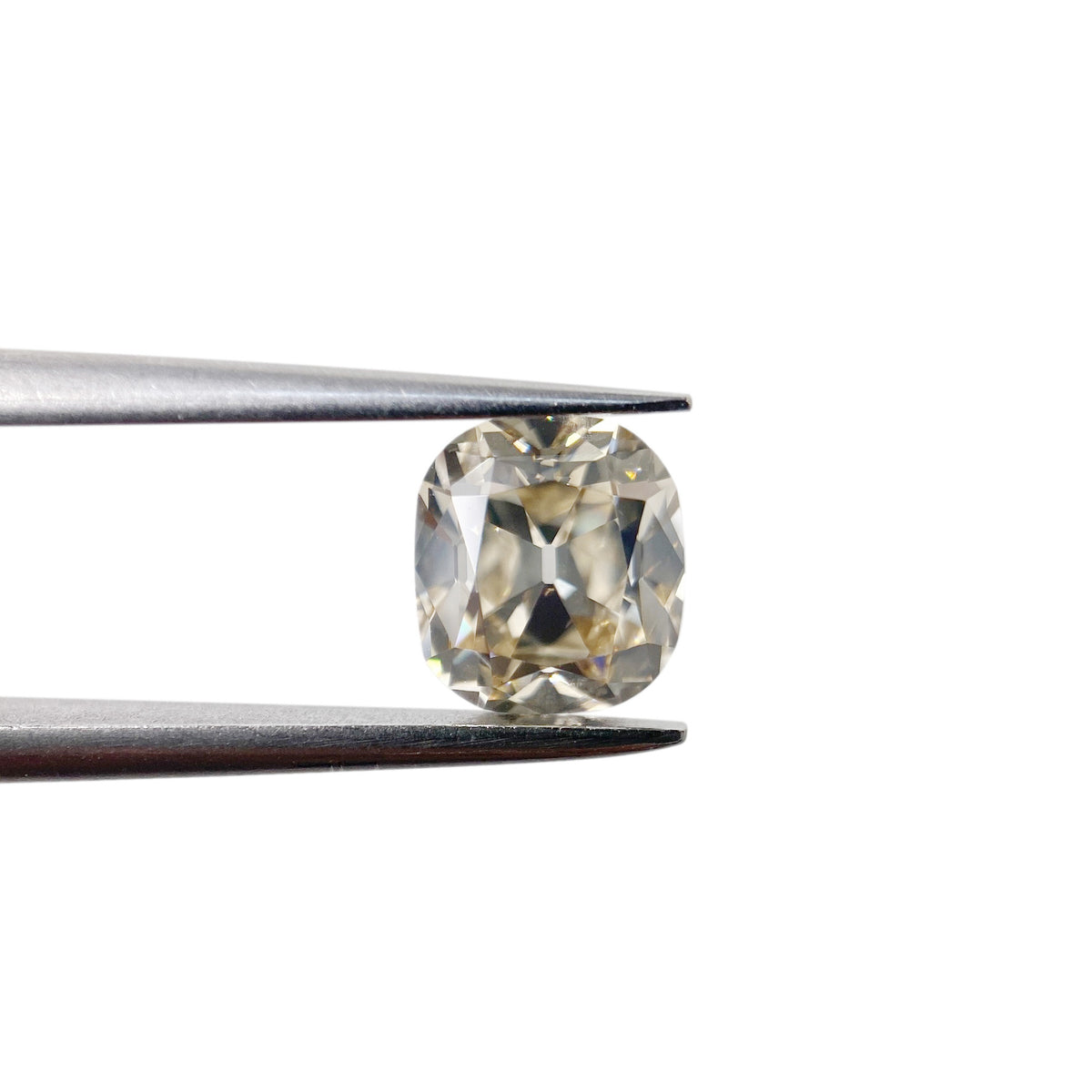 1.51ct | S-T/VS1 Cushion Shape Old Mine Cut Diamond (GIA) - Modern Rustic Diamond