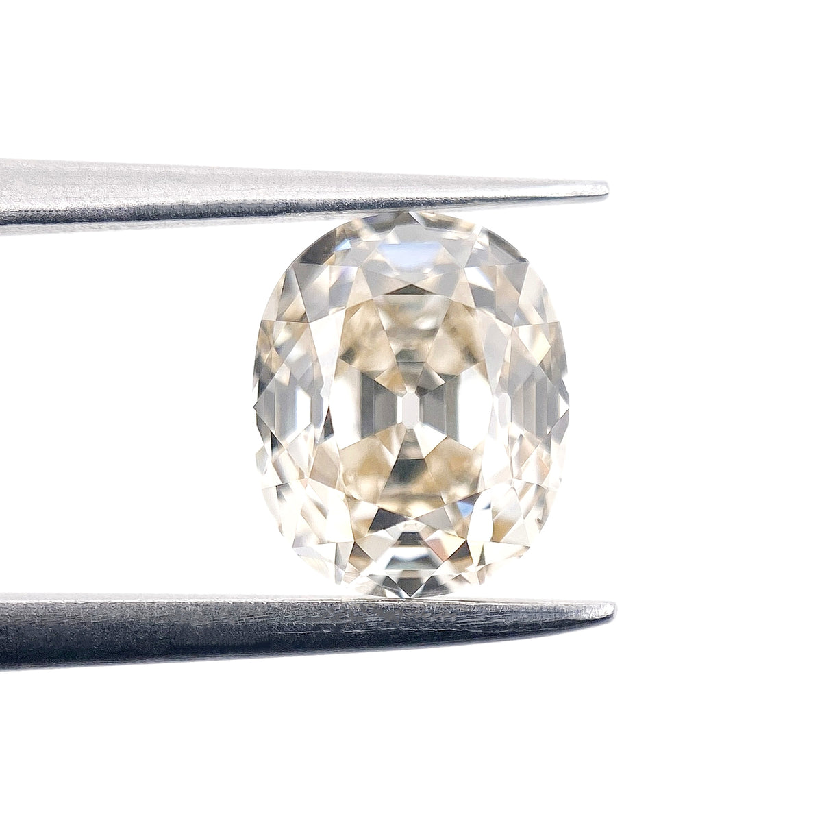 1.56ct | M, Faint Brown/VS2 Oval Shape Old Mine Cut Diamond (GIA) - Modern Rustic Diamond