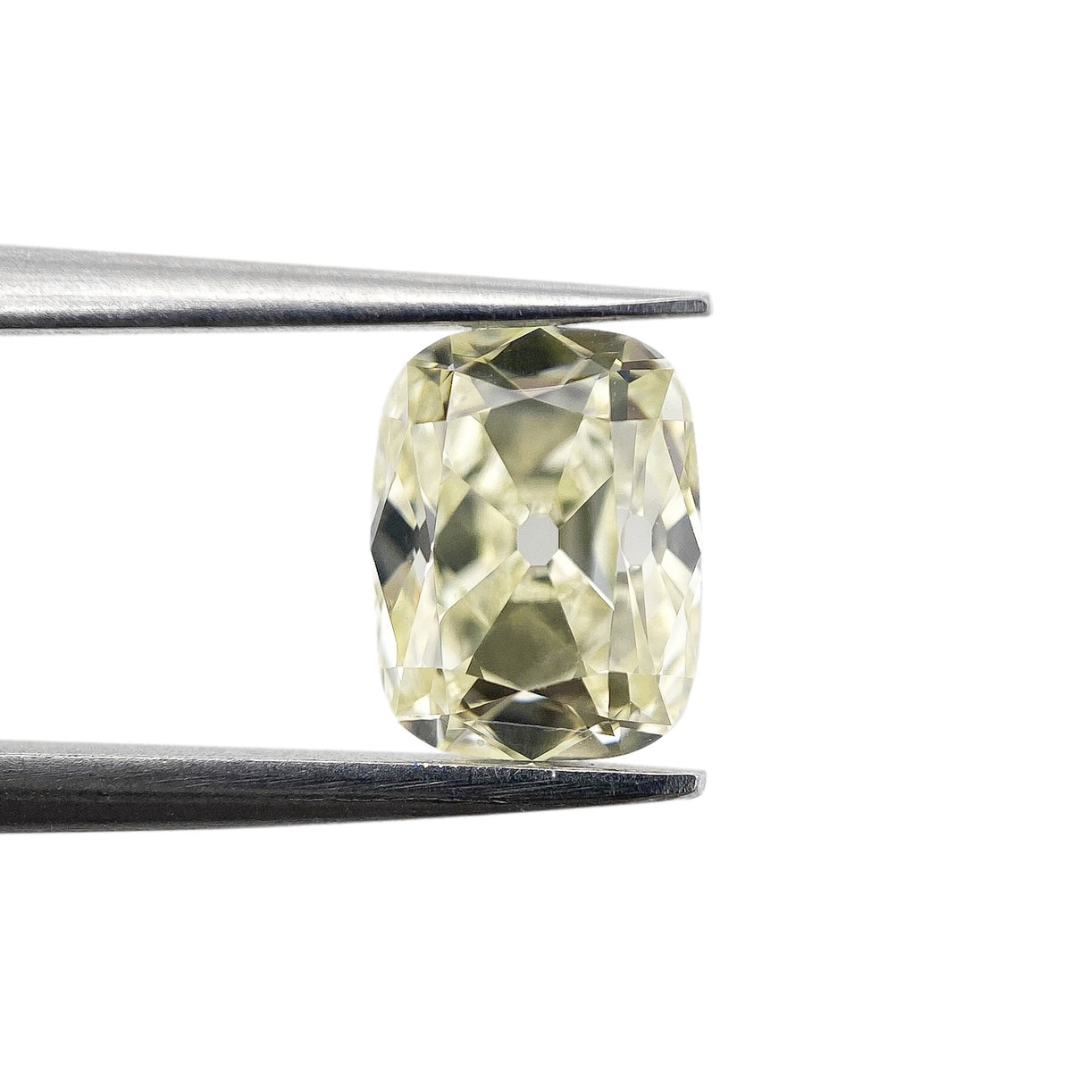 1.14ct | Yellow VVS Cushion Shape Old Mine Cut Diamond - Modern Rustic Diamond