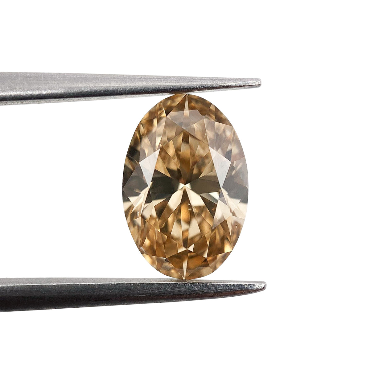 1.69ct | Champagne VS Oval Shape Brilliant Cut Diamond - Modern Rustic Diamond