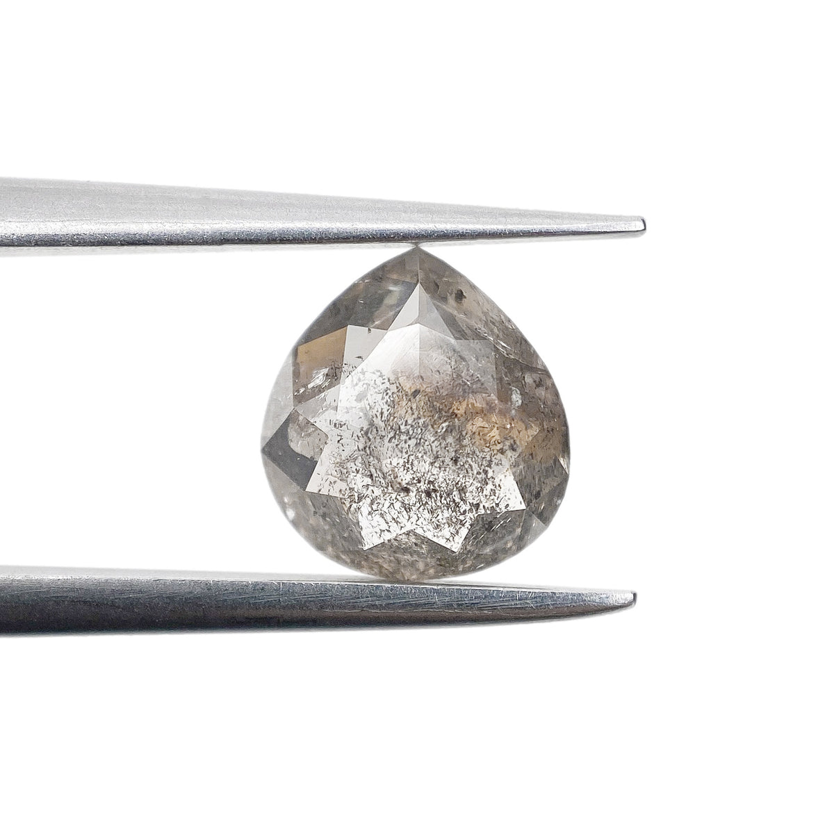 1.11ct | Rustic Pear Shape Rose Cut Diamond - Modern Rustic Diamond