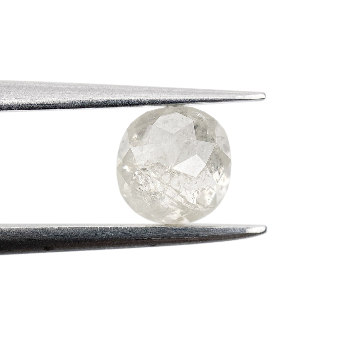 1.02ct | Salt & Pepper Cushion Shape Rose Cut Diamond - Modern Rustic Diamond