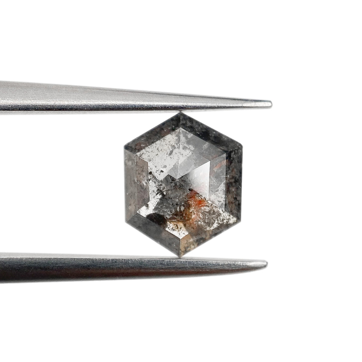0.94ct | Rustic  Hexagon Shape Rose Cut Diamond - Modern Rustic Diamond