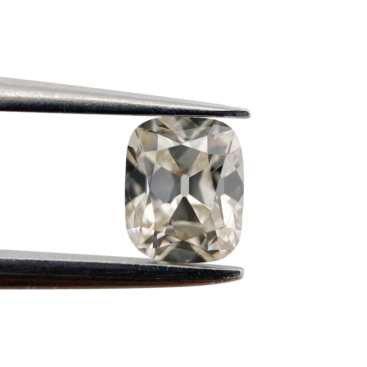 0.64ct | Light Brown VVS Cushion Shape Old Mine Cut Diamond - Modern Rustic Diamond