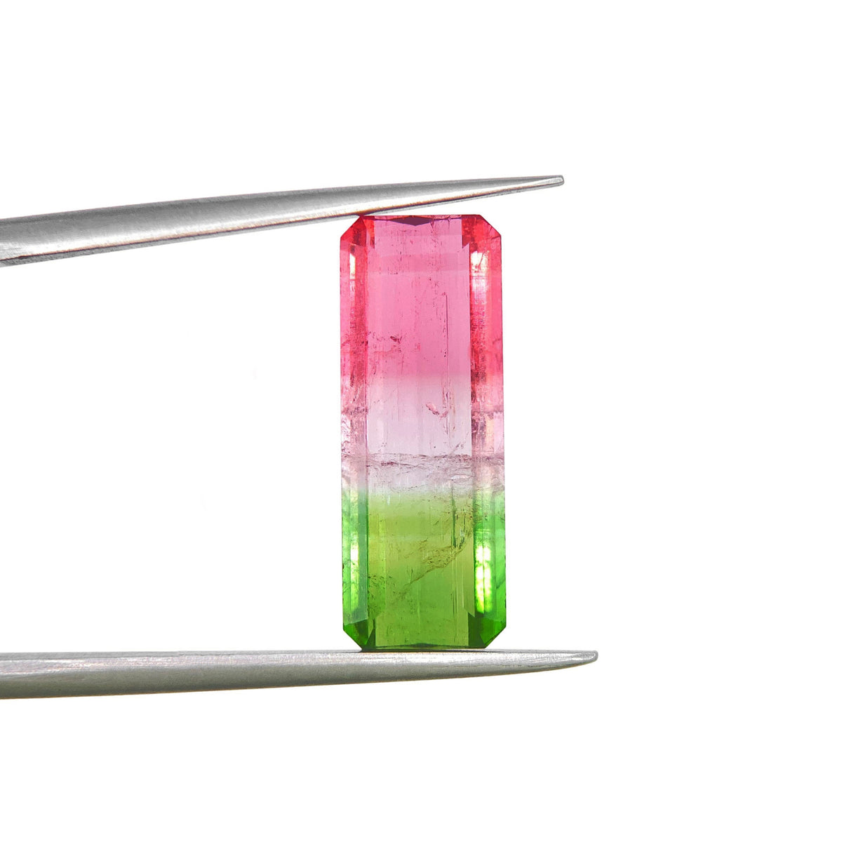 4.35ct |  Emerald Shape Step Cut Tourmaline - Modern Rustic Diamond