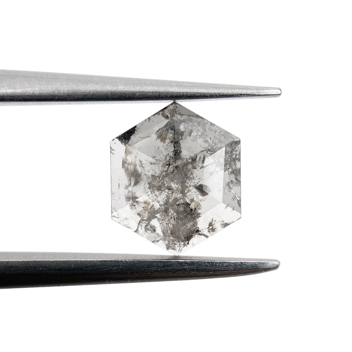 0.83ct | Rustic Hexagon Shape Rose Cut Diamond - Modern Rustic Diamond