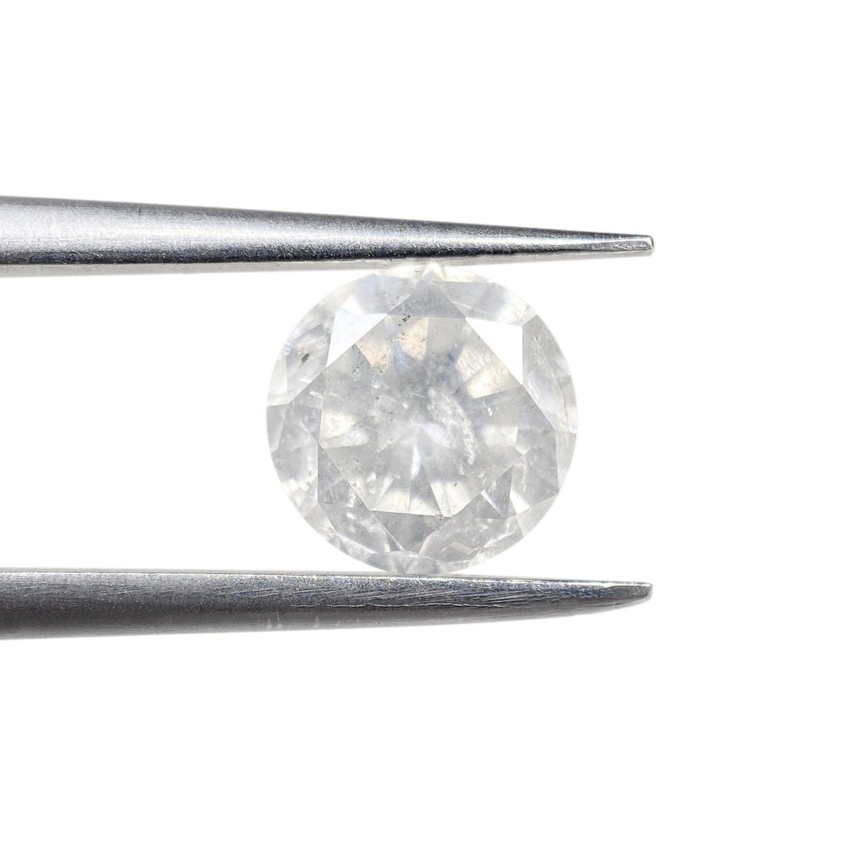 1.18ct | Salt & Pepper Round Shape Brilliant Cut Diamond - Modern Rustic Diamond