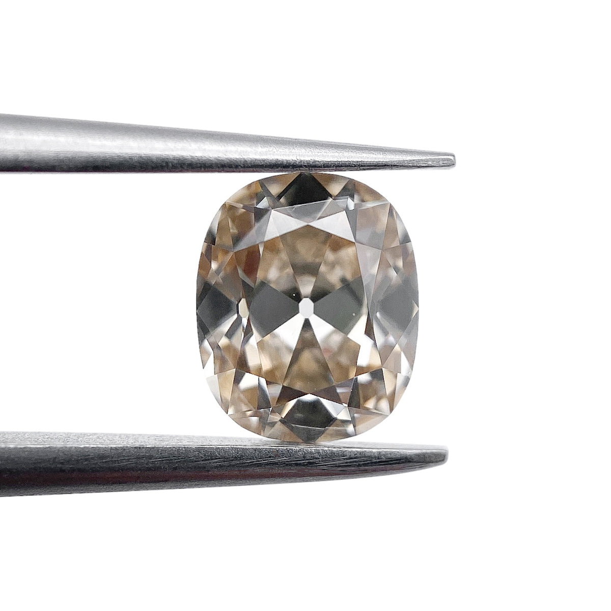 1.01ct | Champagne VVS Cushion Shape Old Mine Cut Diamond - Modern Rustic Diamond