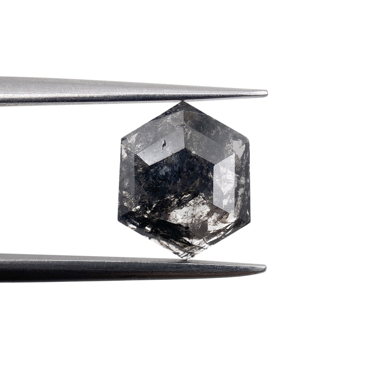 1.61ct | Rustic  Hexagon Shape Rose Cut Diamond - Modern Rustic Diamond