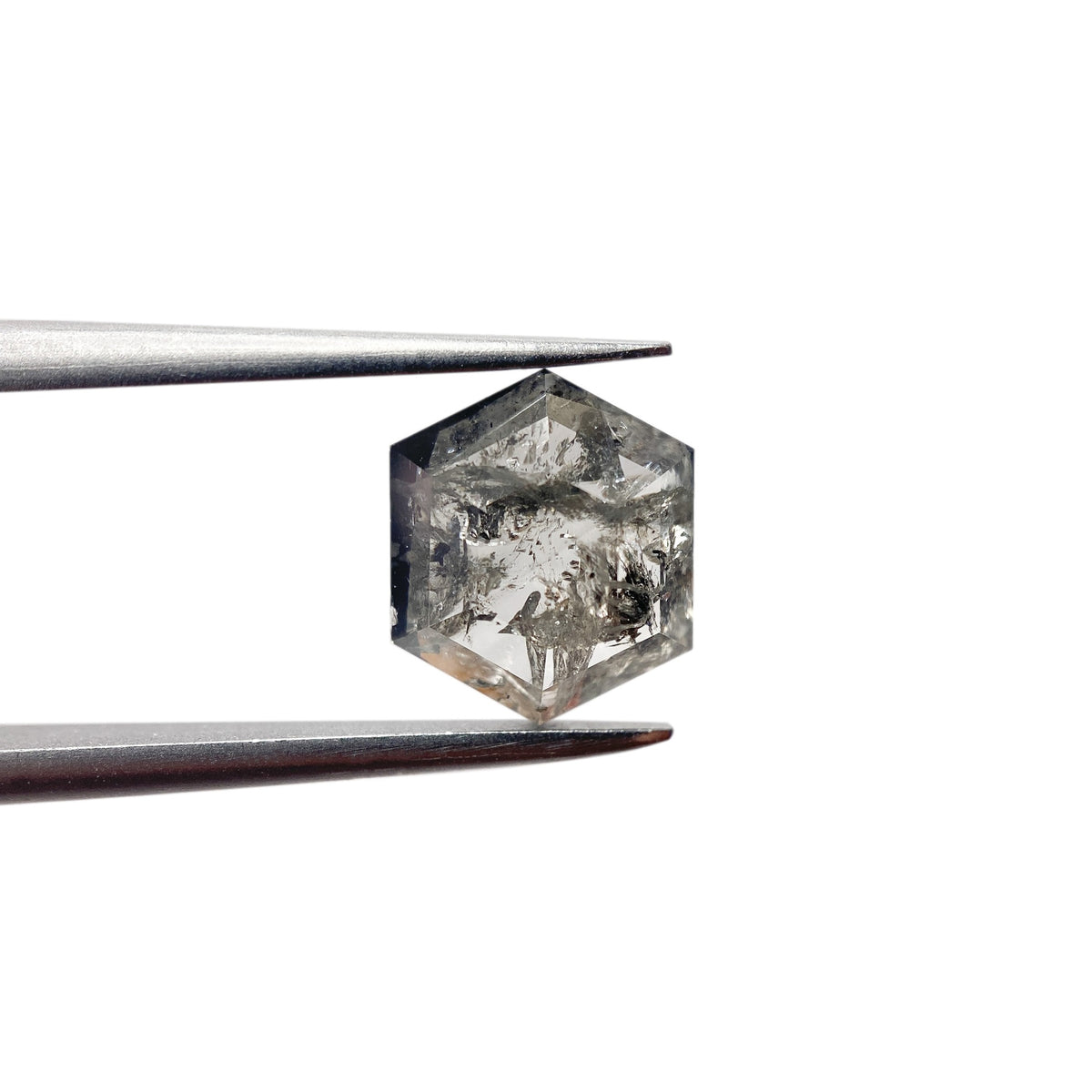 1.70ct | Rustic  Hexagon Shape Rose Cut Diamond - Modern Rustic Diamond