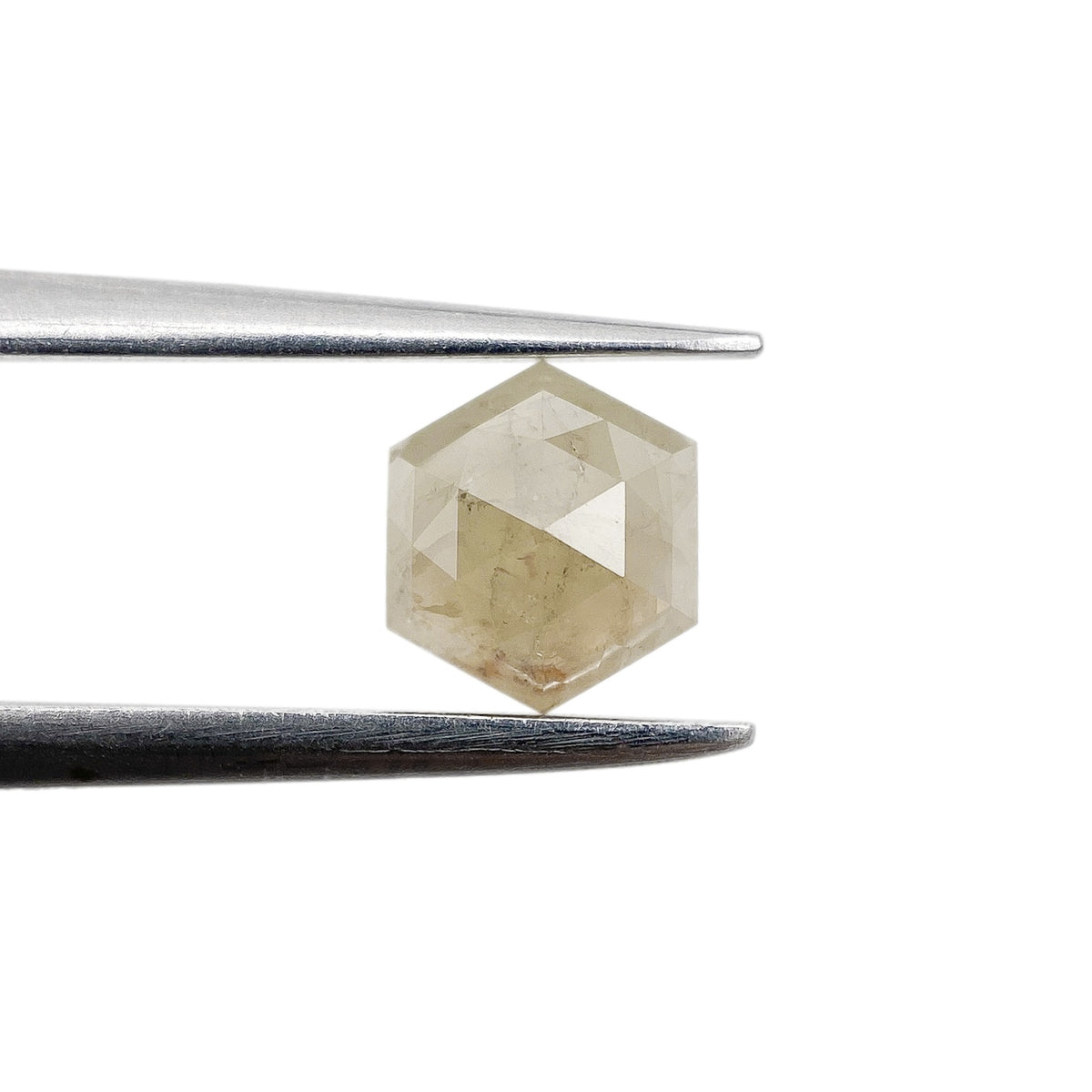 0.68ct | Rustic  Hexagon Shape Rose Cut Diamond - Modern Rustic Diamond