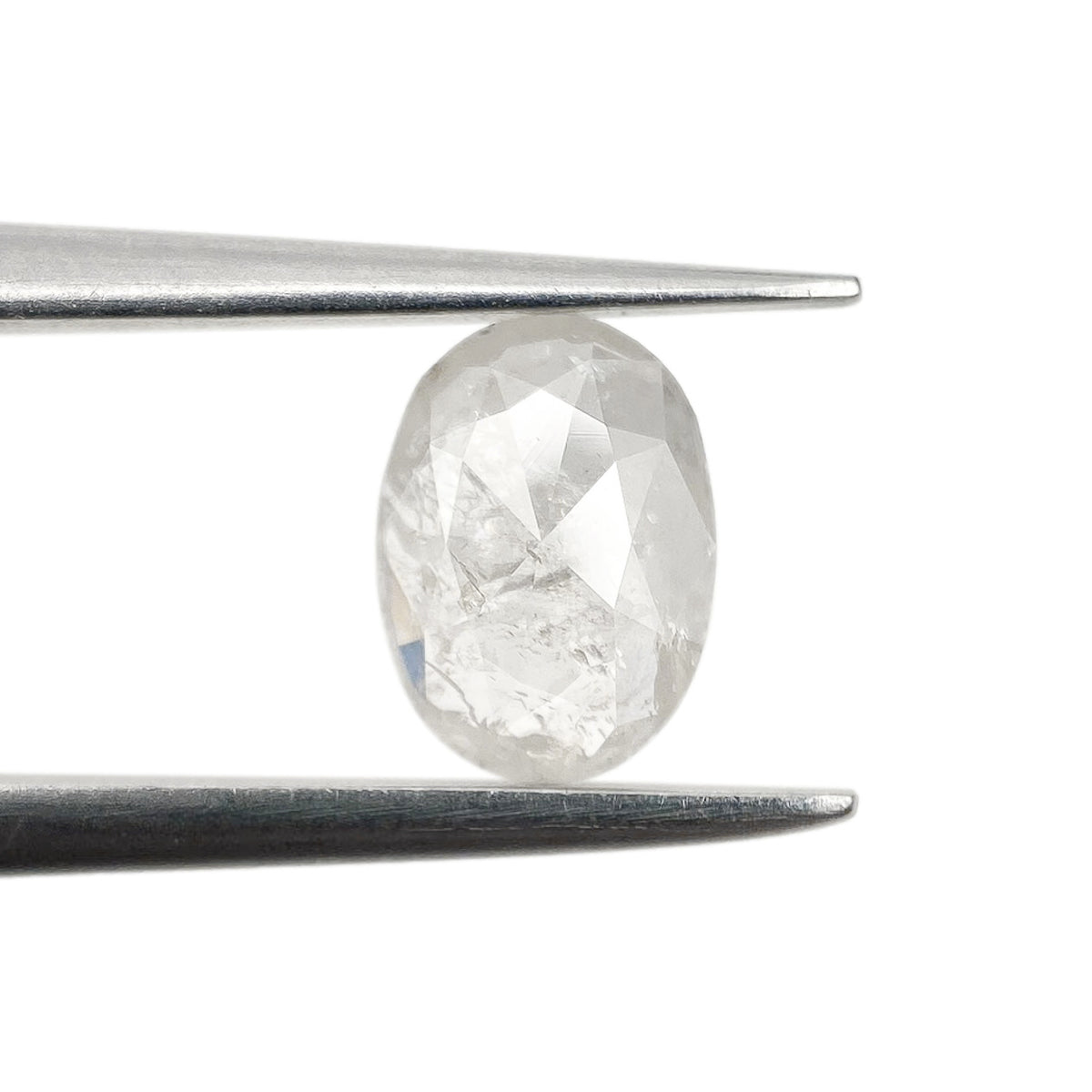 0.76ct | Rustic  Oval Shape Rose Cut Diamond - Modern Rustic Diamond