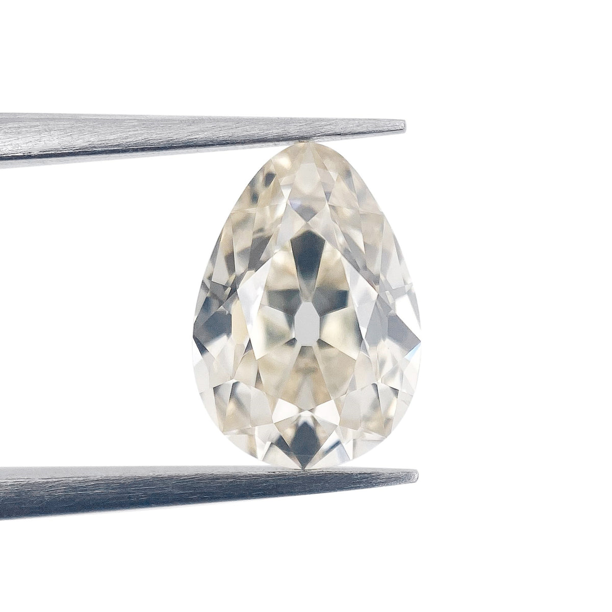 1.53ct | N/SI1 Pear Shape Old Mine Cut Diamond (GIA) - Modern Rustic Diamond