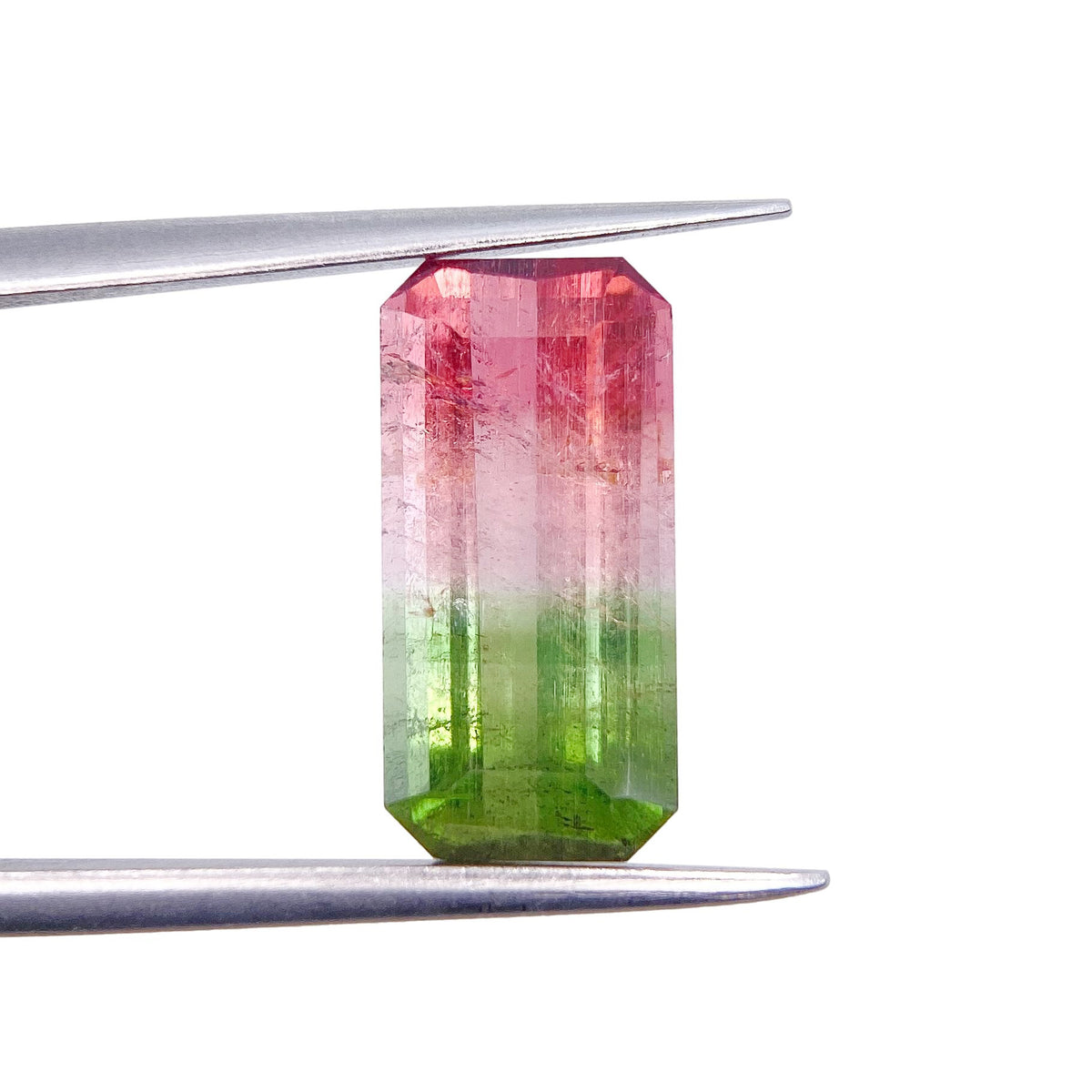 4.37ct |  Emerald Shape Step Cut Tourmaline - Modern Rustic Diamond